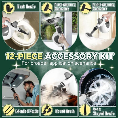 Handheld multi-functional natural steam cleaner