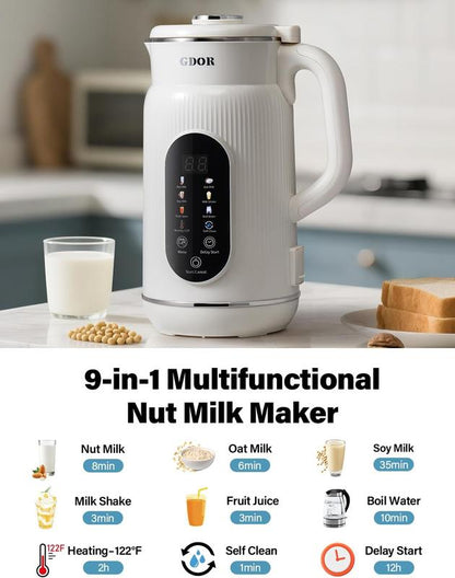 8-in-1 Multifunctional Fully Automatic Nut Milk Maker and Coffee Maker